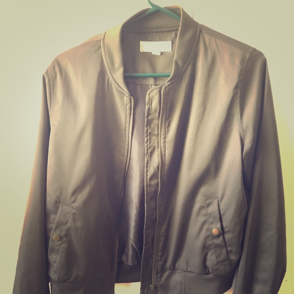 Forrest green bomber jacket